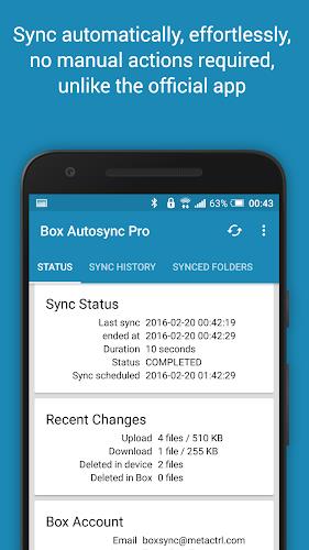 Autosync for Box - BoxSync Captura de tela 1