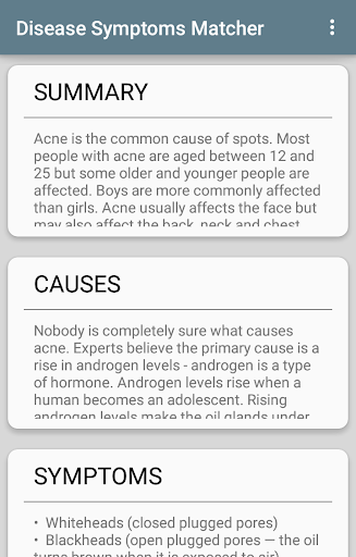 Disease Symptoms Matcher应用截图第2张