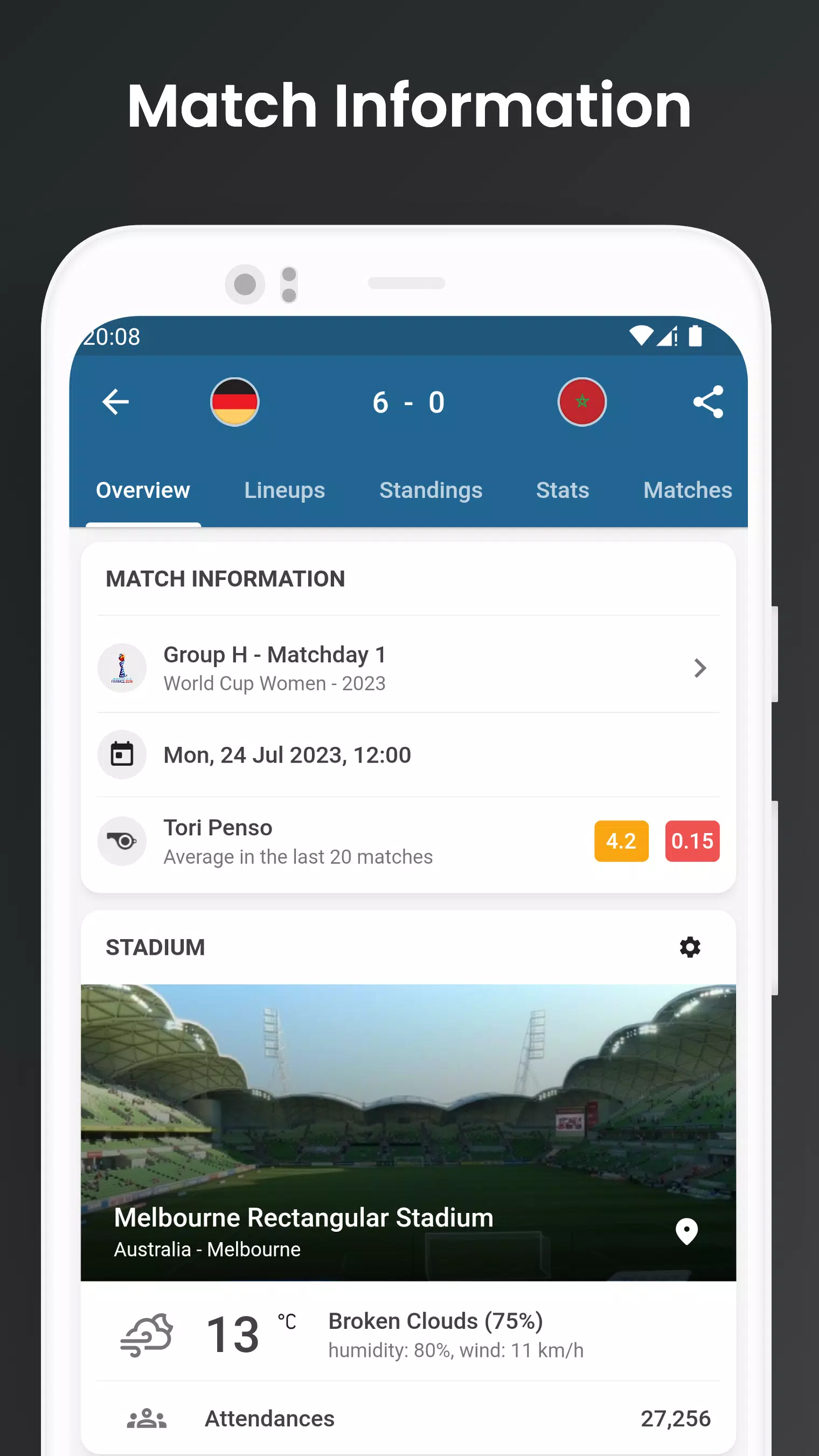 Footba11 - Soccer Live Scores应用截图第2张