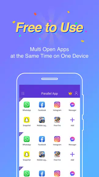 Parallel App - Dual App Cloner Zrzut ekranu 0