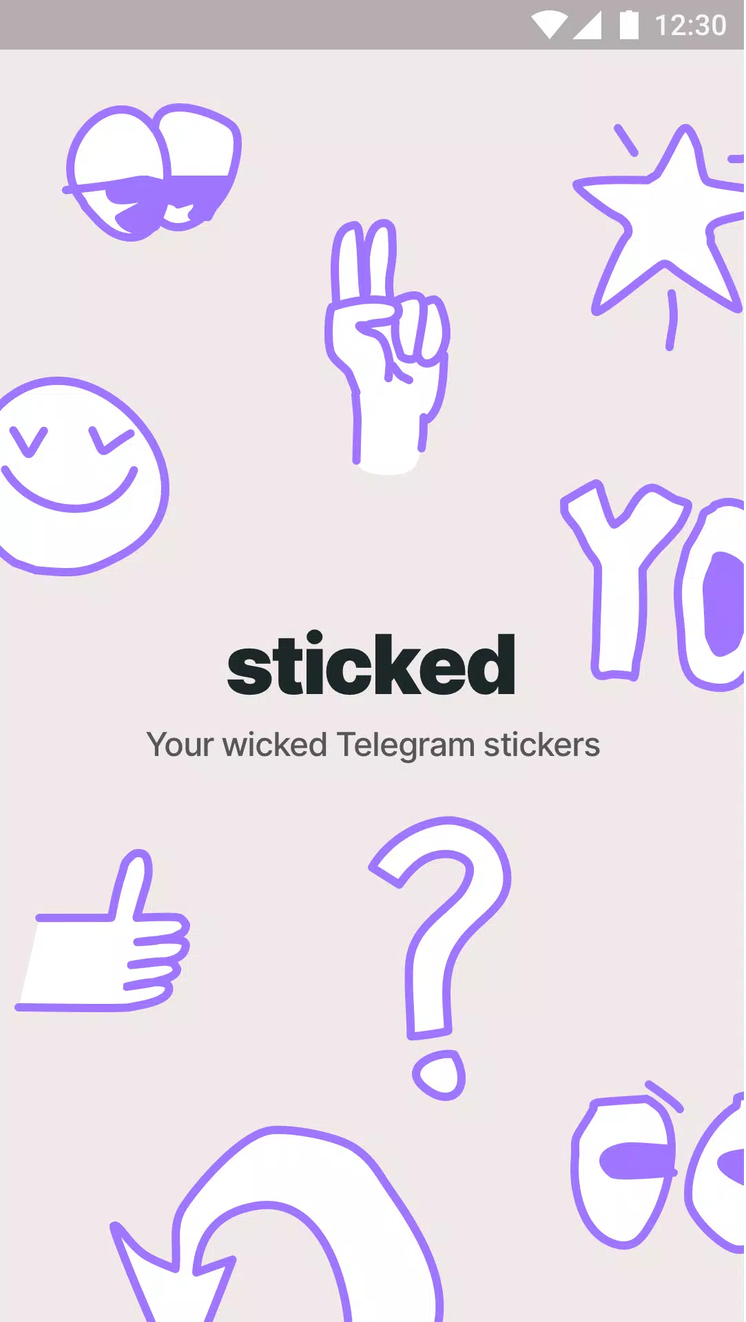 Sticked - Telegram stickers Ekran Görüntüsü 0