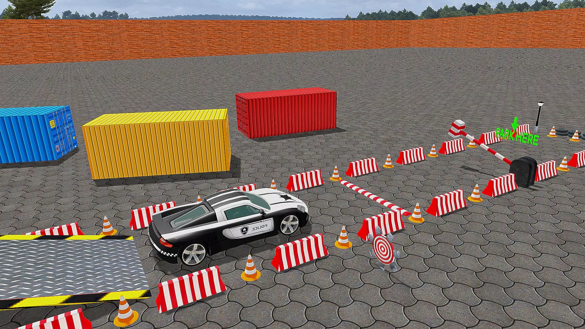 Police Car Parking Car Game 3D スクリーンショット 2