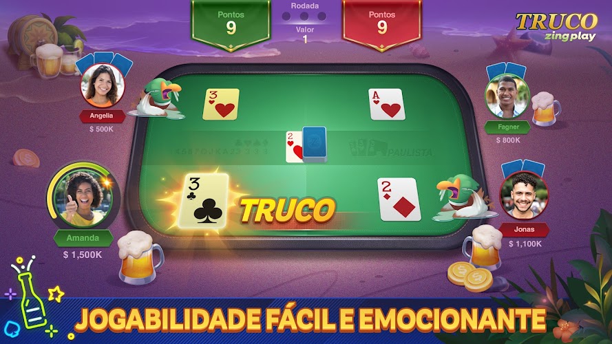 Truco ZingPlay: Jogo de cartas Screenshot 1