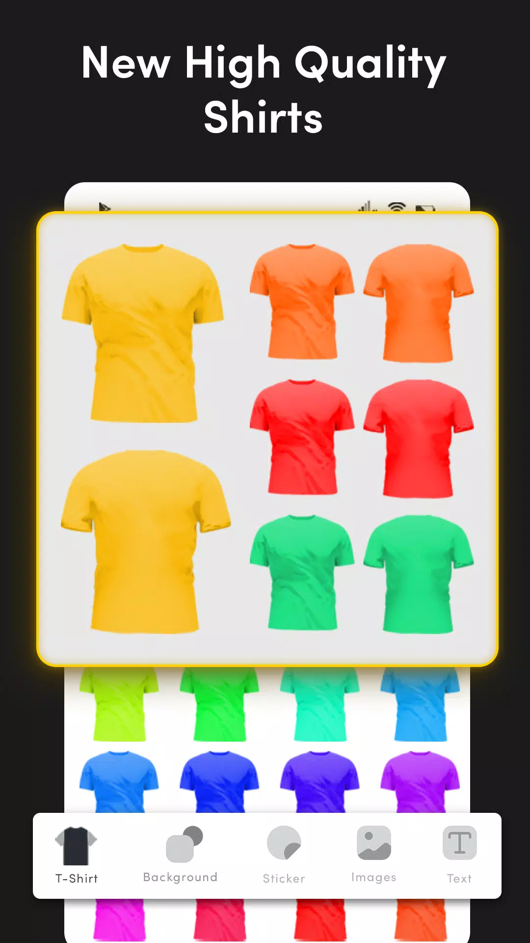 Schermata T Shirt Design Maker – YoShirt 2