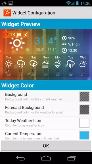 Sunny HK -Weather&Clock Widget スクリーンショット 2