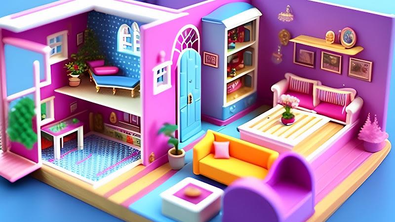 Doll House Design Doll Games 스크린샷 2