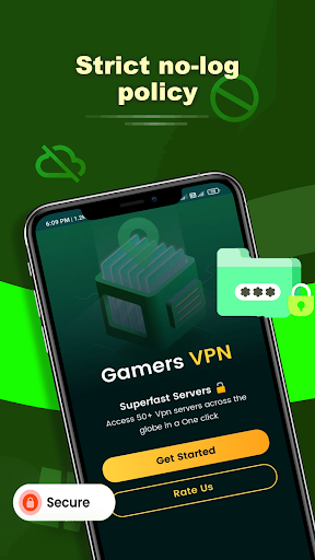 Gamers VPN: Low Ping Gaming Captura de pantalla 1