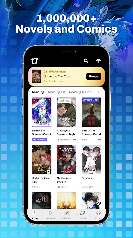 WebNovel Скриншот 1
