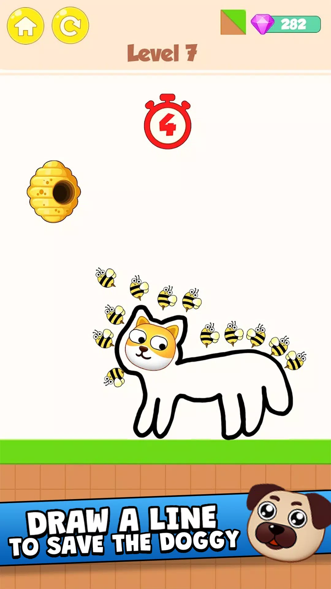 Save the Dog - Draw to Save 스크린샷 1