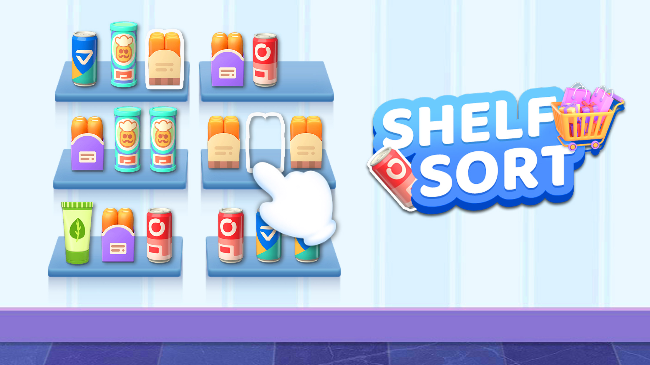 Schermata Shelf Sort: Goods Sort & Pack 1