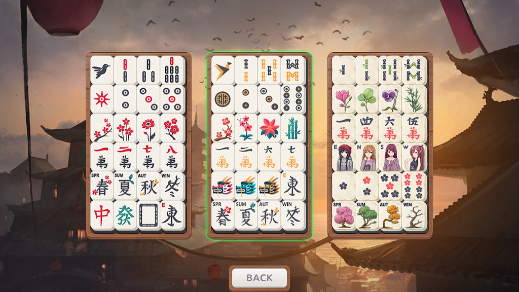 Mahjong Sakura - Oriental Mahjong Скриншот 1