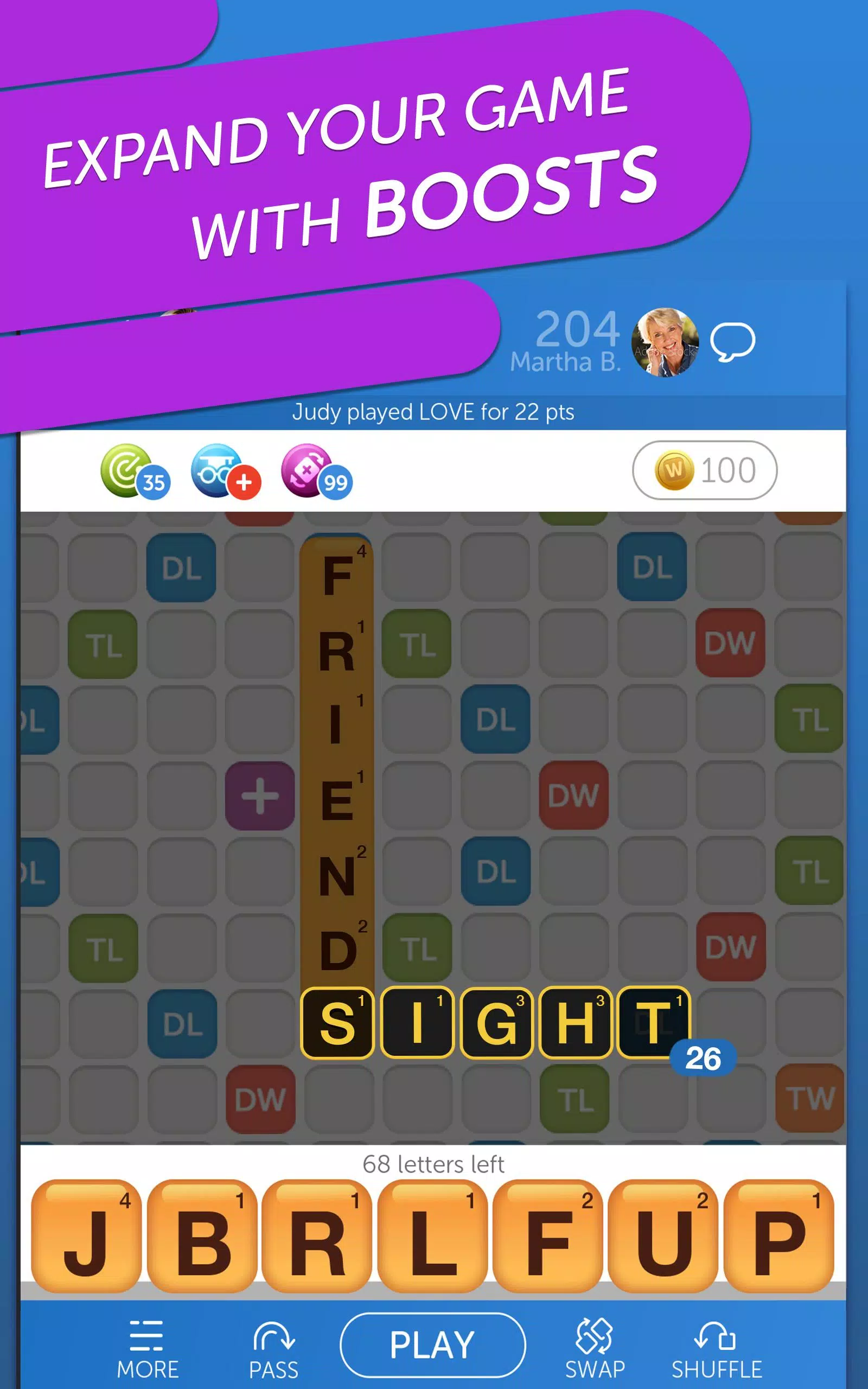Words with Friends Word Puzzle Captura de tela 2