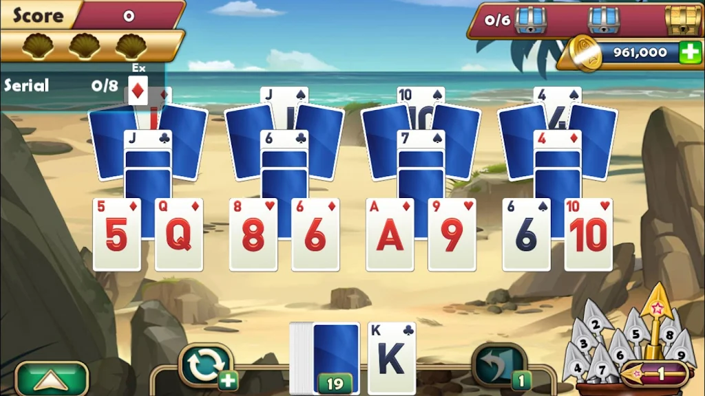 Seagirt Solitaire ဖန်သားပြင်ဓာတ်ပုံ 0