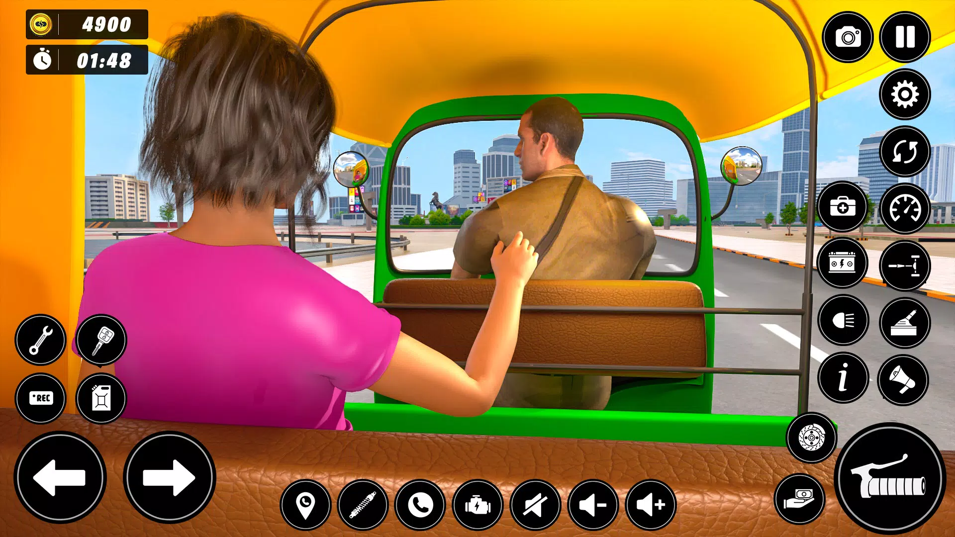 Auto Tuk Tuk Rickshaw Game ဖန်သားပြင်ဓာတ်ပုံ 3