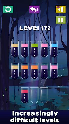 Color Water Sort - Puzzle Game 스크린샷 1