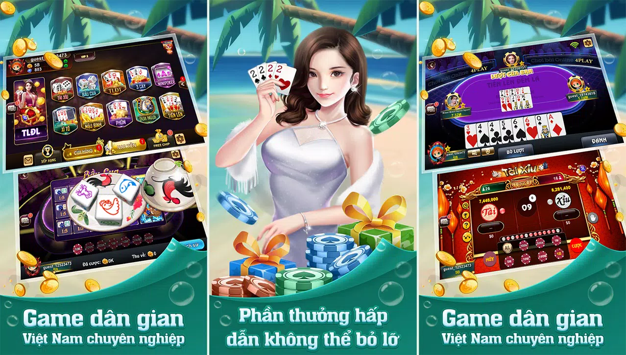 4Play - Tiến Lên Miền Nam Online Schermafbeelding 0