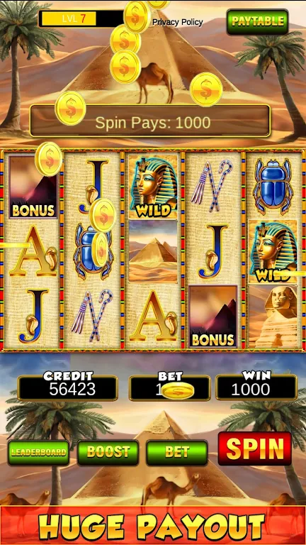 Slot Machine: New Pharaoh Slot - Casino Vegas Feel Screenshot 0