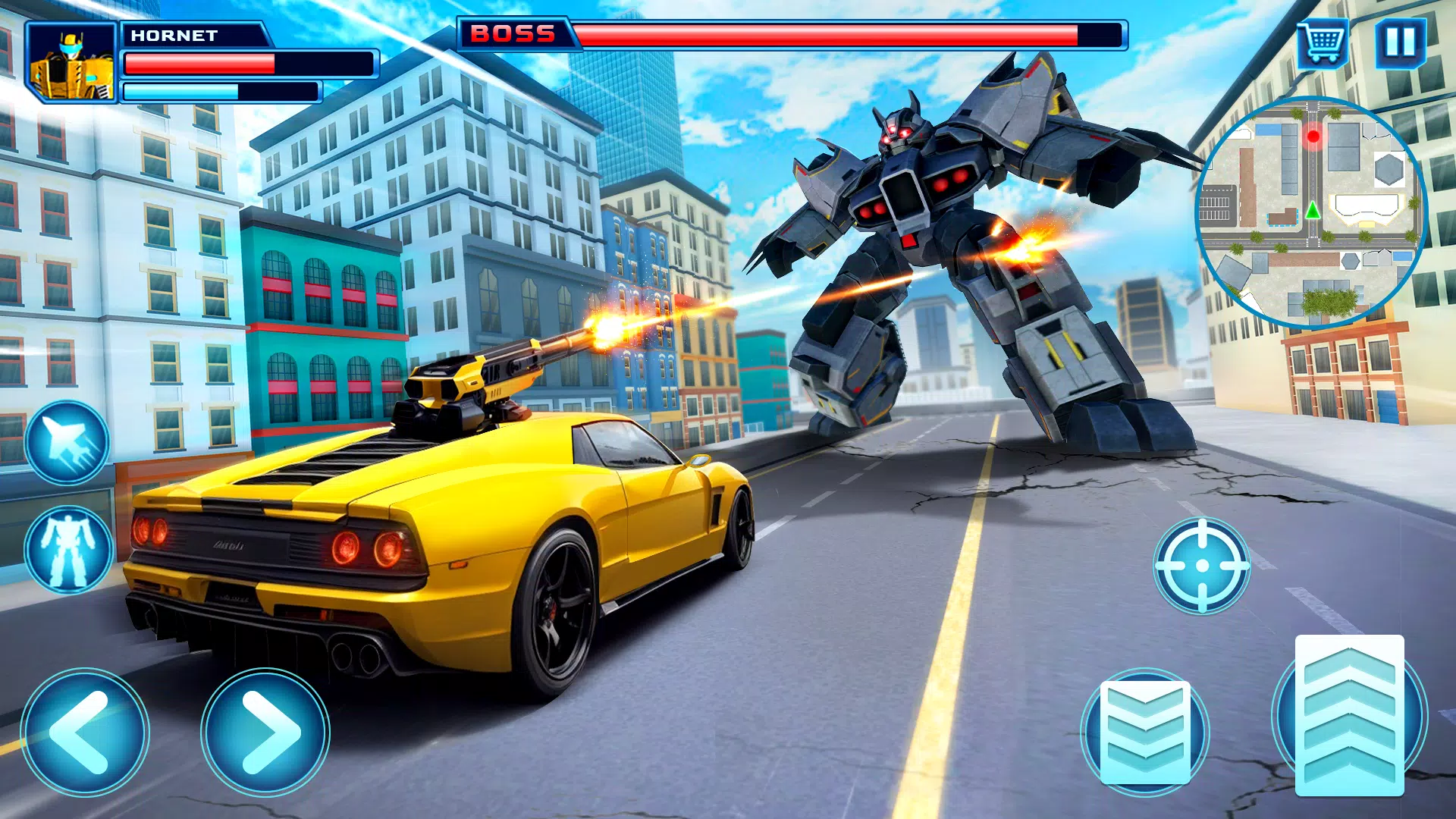 Robot Car Transform Fight Game Screenshot 1