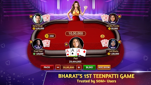 Teen Patti Octro 3 Patti Rummy Captura de tela 1