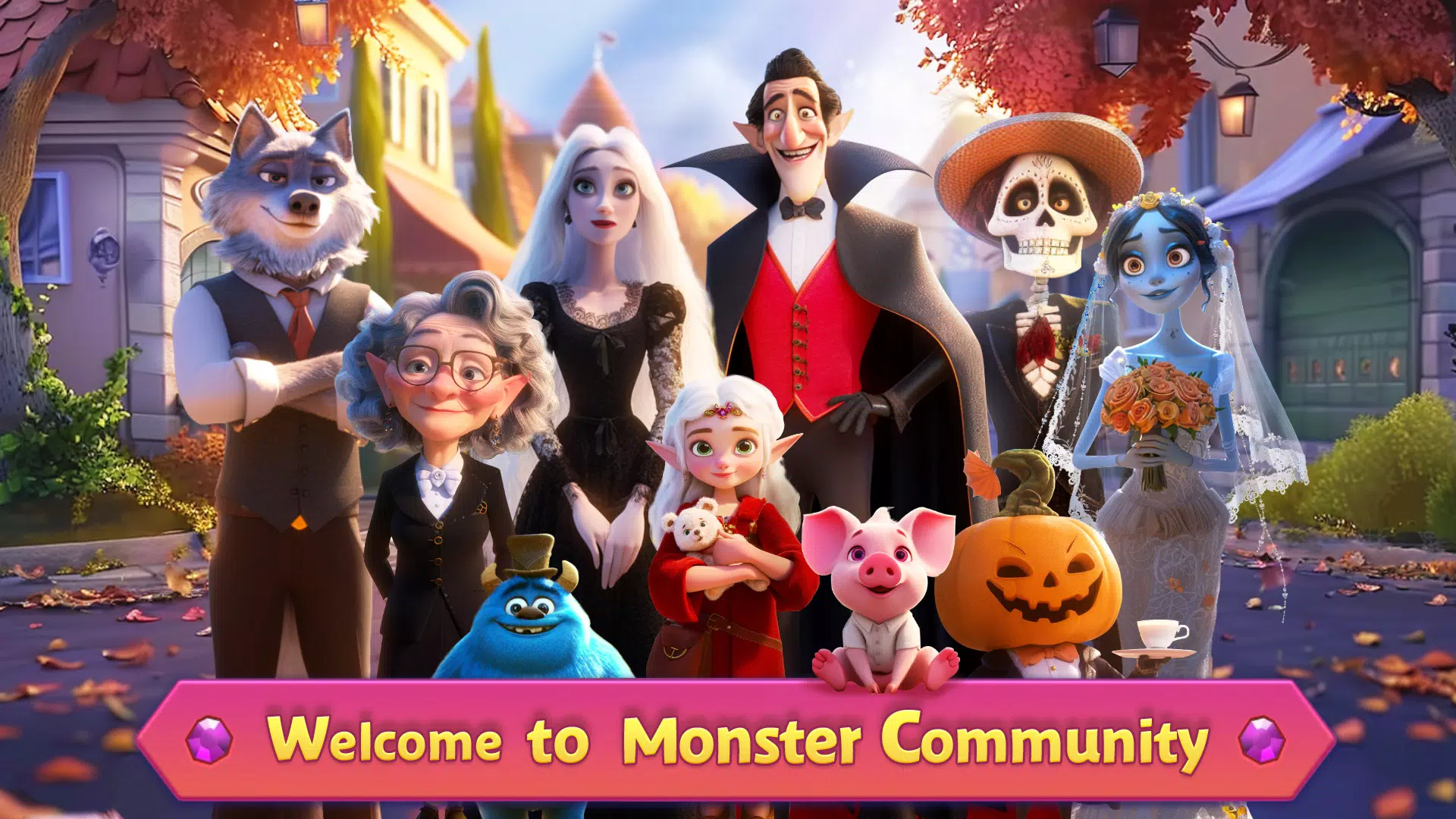 Merge Vampire: Monster Mansion स्क्रीनशॉट 0