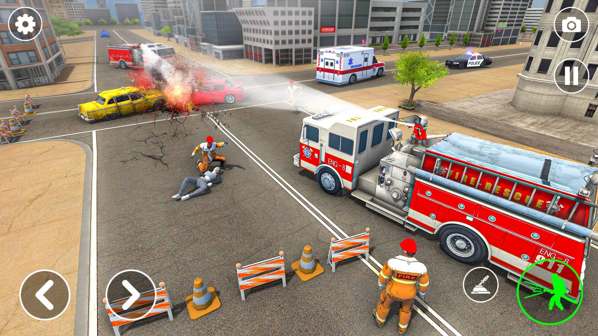 Fire Truck Rescue: Truck Games स्क्रीनशॉट 1