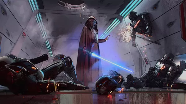 Seni konsep Plo Koon dibuat untuk membuang kebocoran. Kredit Imej: Disney & Lucasfilm