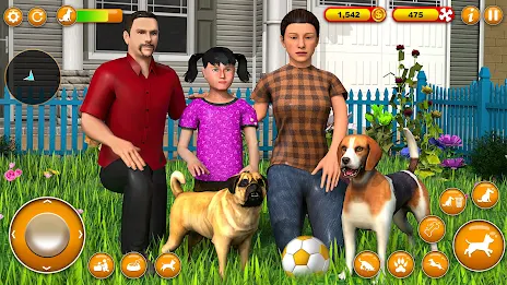 Pet Dog Family Adventure Games Captura de tela 1