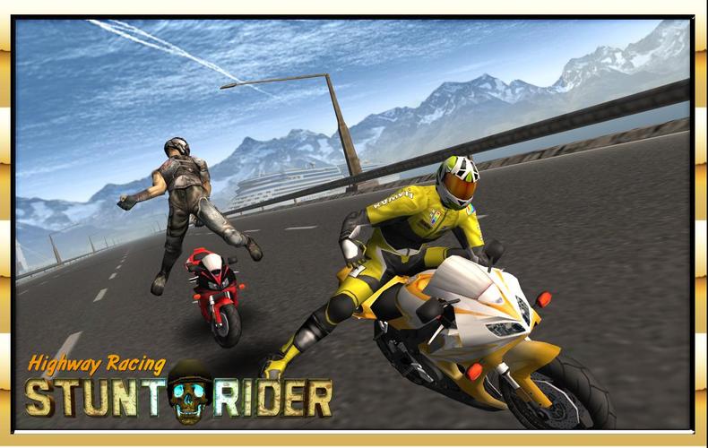 Highway Bike Attack Race Game ภาพหน้าจอ 3