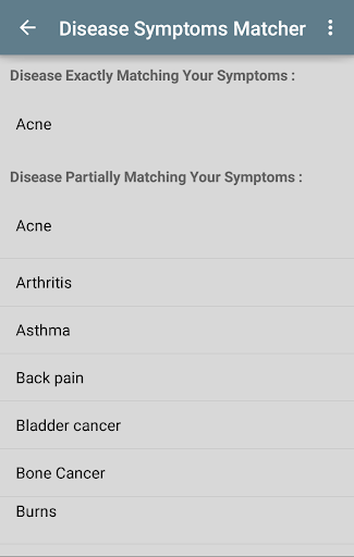 Disease Symptoms Matcher应用截图第0张