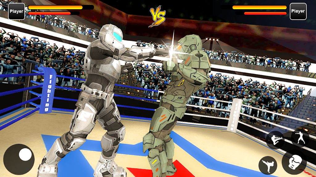 Robot Ring Fighting Real Robot VS Superhero Robot Captura de pantalla 0