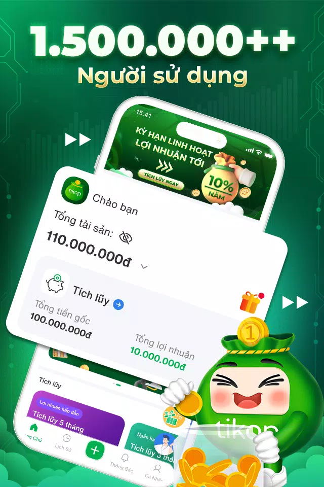 Tikop - Tích lũy và Đầu tư Capture d'écran 0