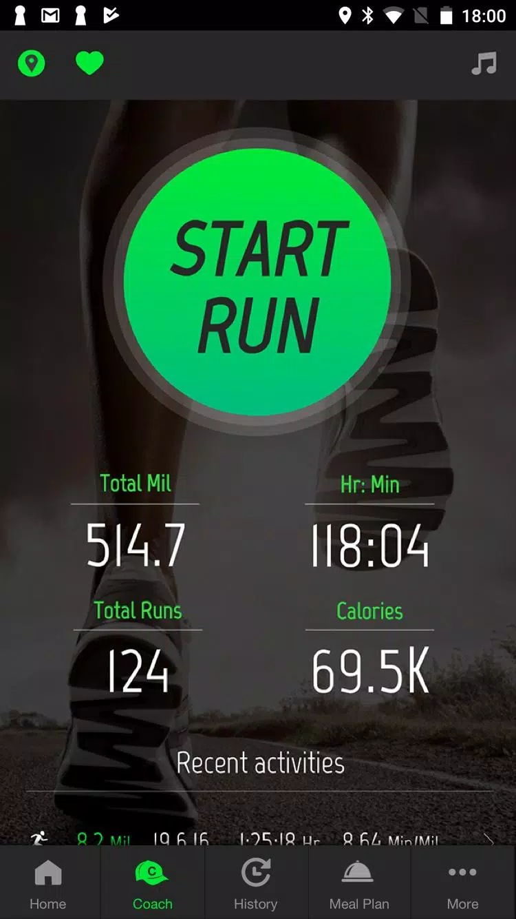 Running Distance Tracker + Tangkapan skrin 0