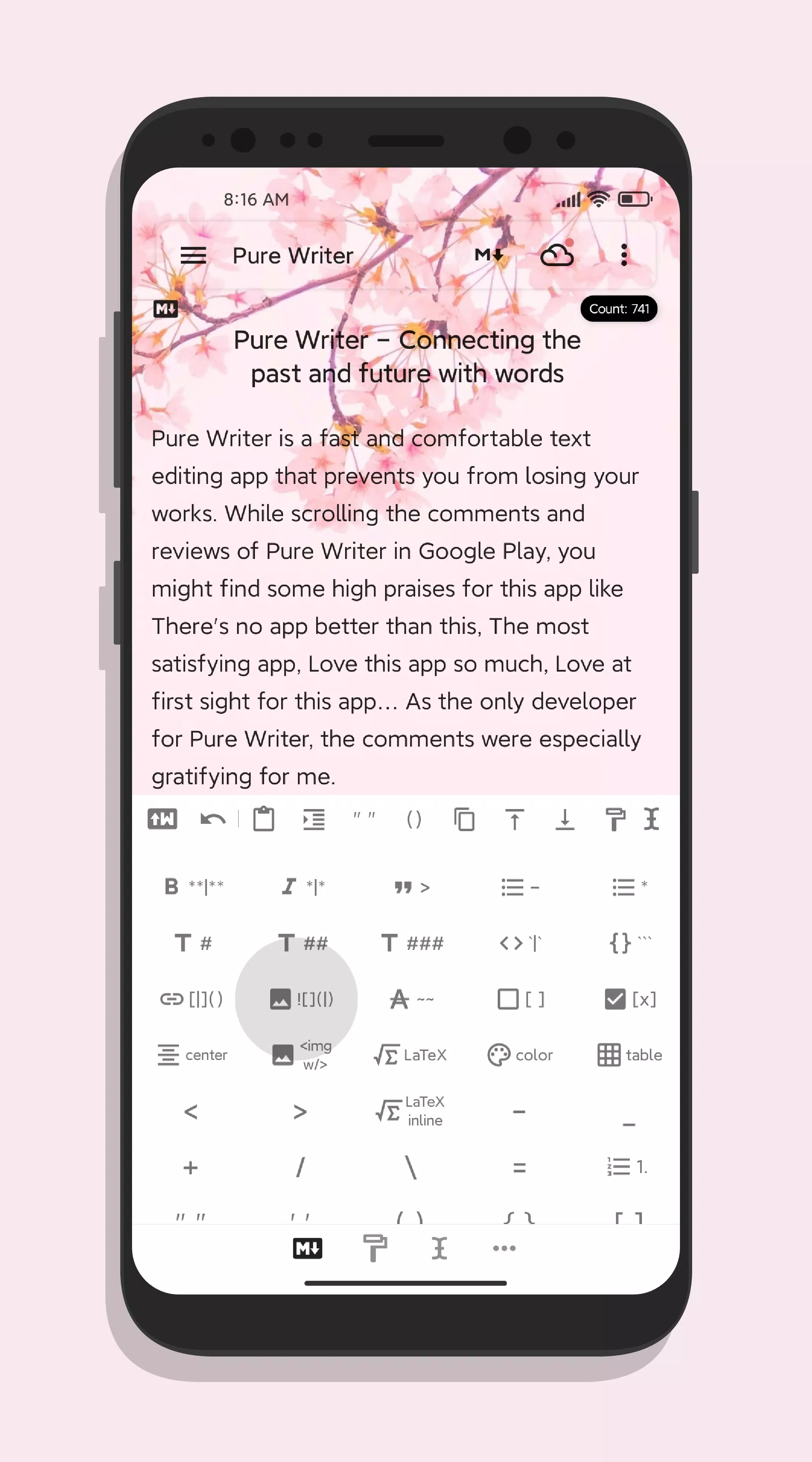 Pure Writer Tangkapan skrin 3