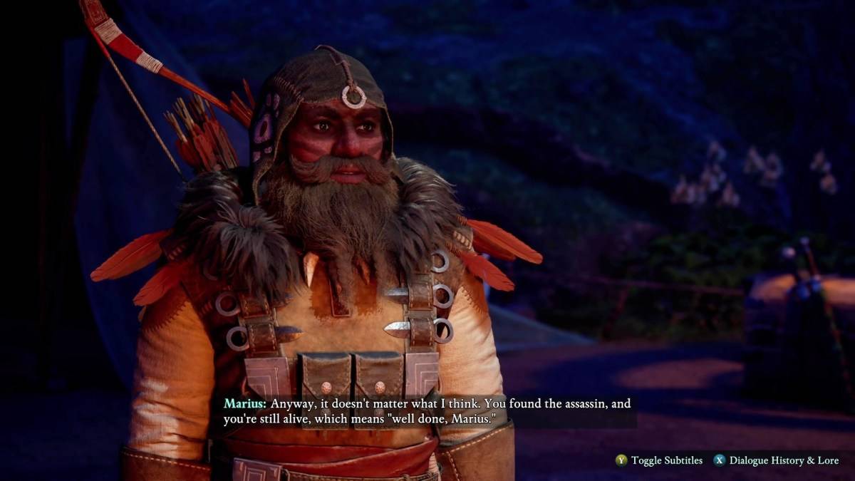 Marius in Avowed as part of an article about all companions.