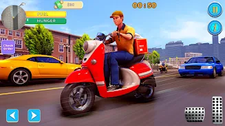 Food Delivery Boy Bike Game 3D スクリーンショット 1