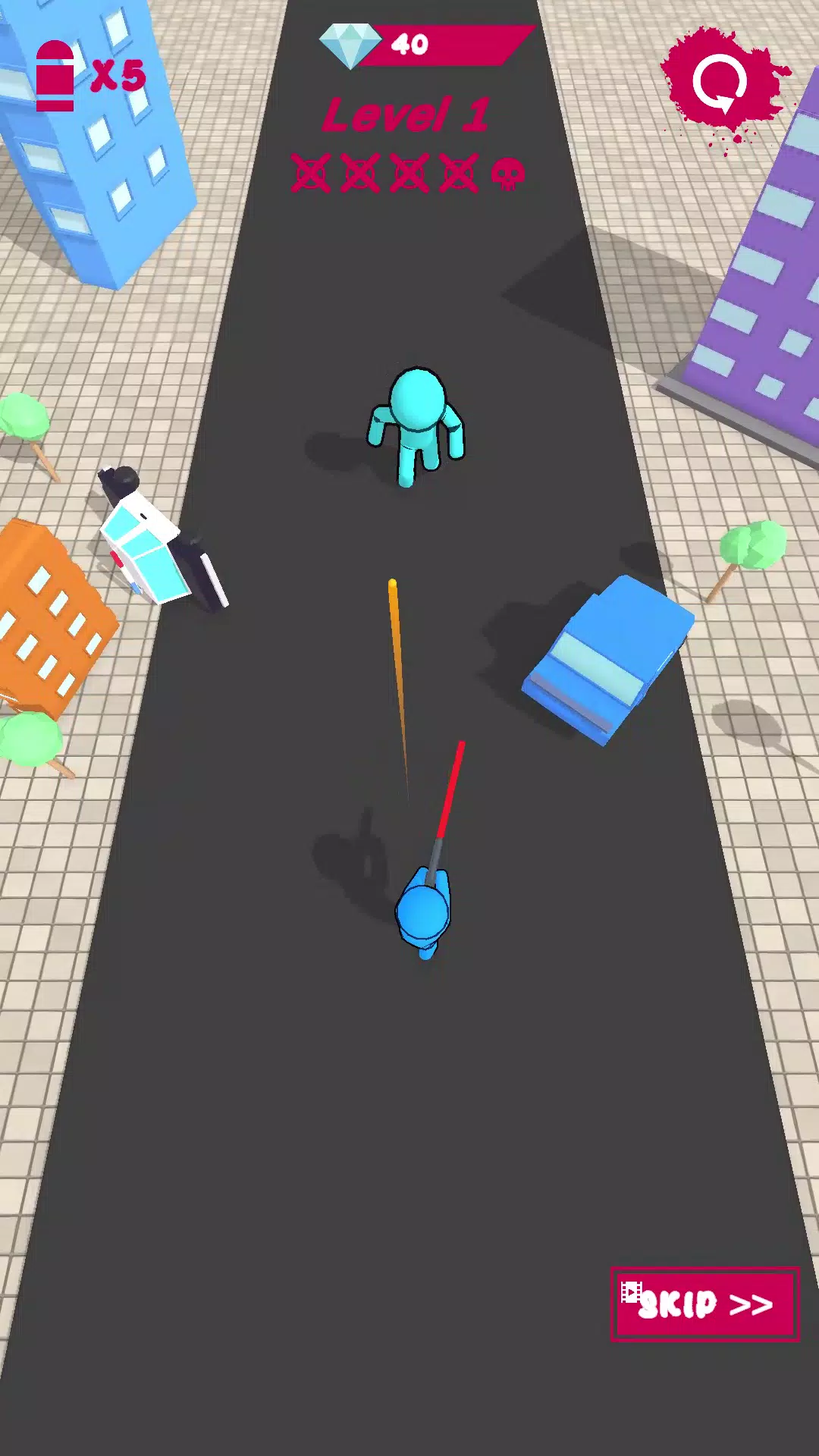 Stickman Laser - 3D Screenshot 3