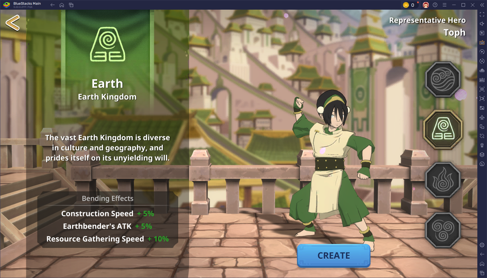 Avatar: Realms bumangga ang mga tip at trick - Earth Nation