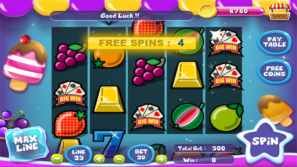 Slot Matchine IceCream - Vegas Casino Slot Games スクリーンショット 3