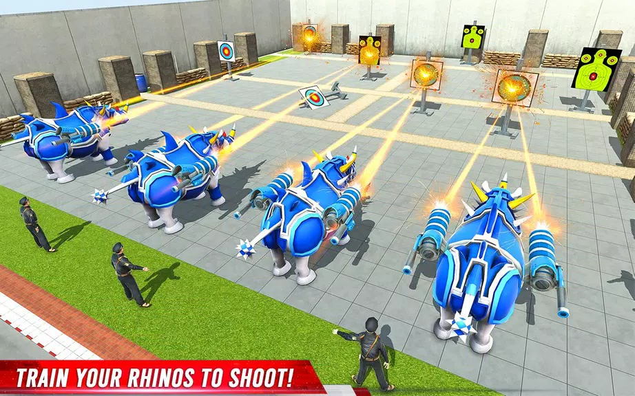Rhino Robot: Mech Robot Game Zrzut ekranu 1
