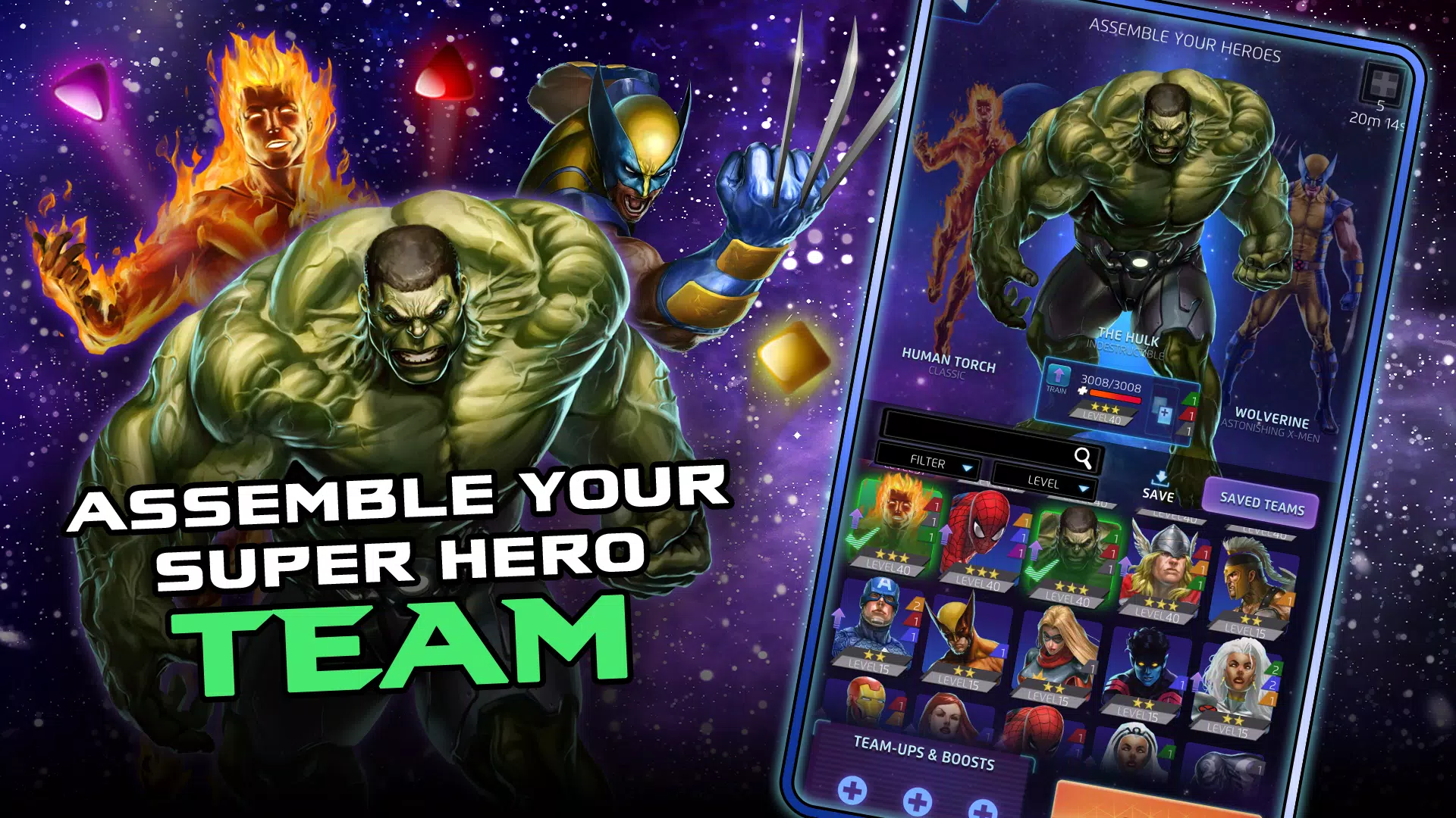 Schermata MARVEL Puzzle Quest: Match RPG 2