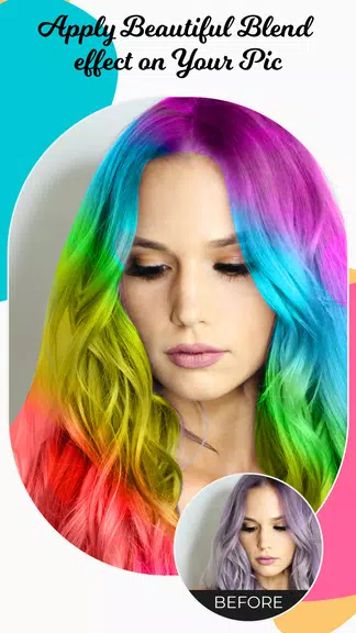 Hair Color Changer Editor 스크린샷 3