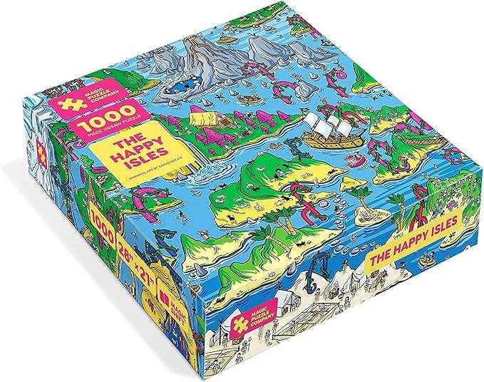 The Happy Isles • Puzzle de Jigsaw de 1000 peças da Magic Puzzle Company • Série um