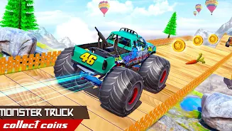 Monster Car Stunts Game 2023 Ekran Görüntüsü 1