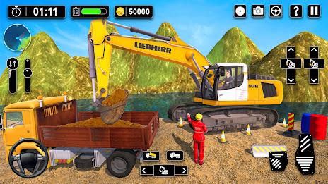 Heavy Sand Excavator 3D Sim ဖန်သားပြင်ဓာတ်ပုံ 0