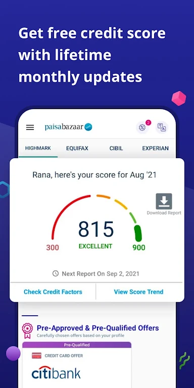 CreditScore, CreditCard, Loans Captura de pantalla 1