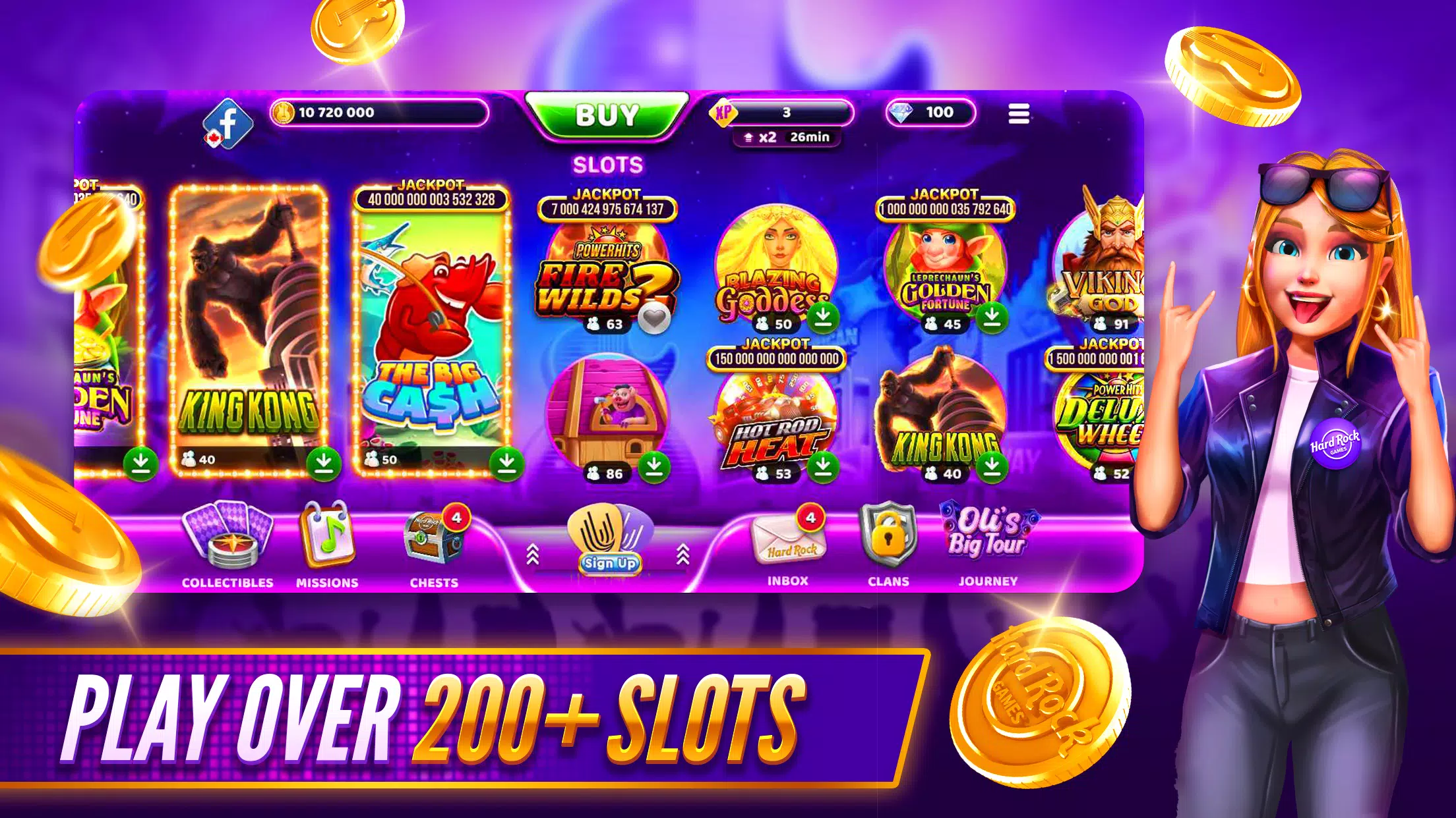 Hard Rock Jackpot Planet スクリーンショット 0