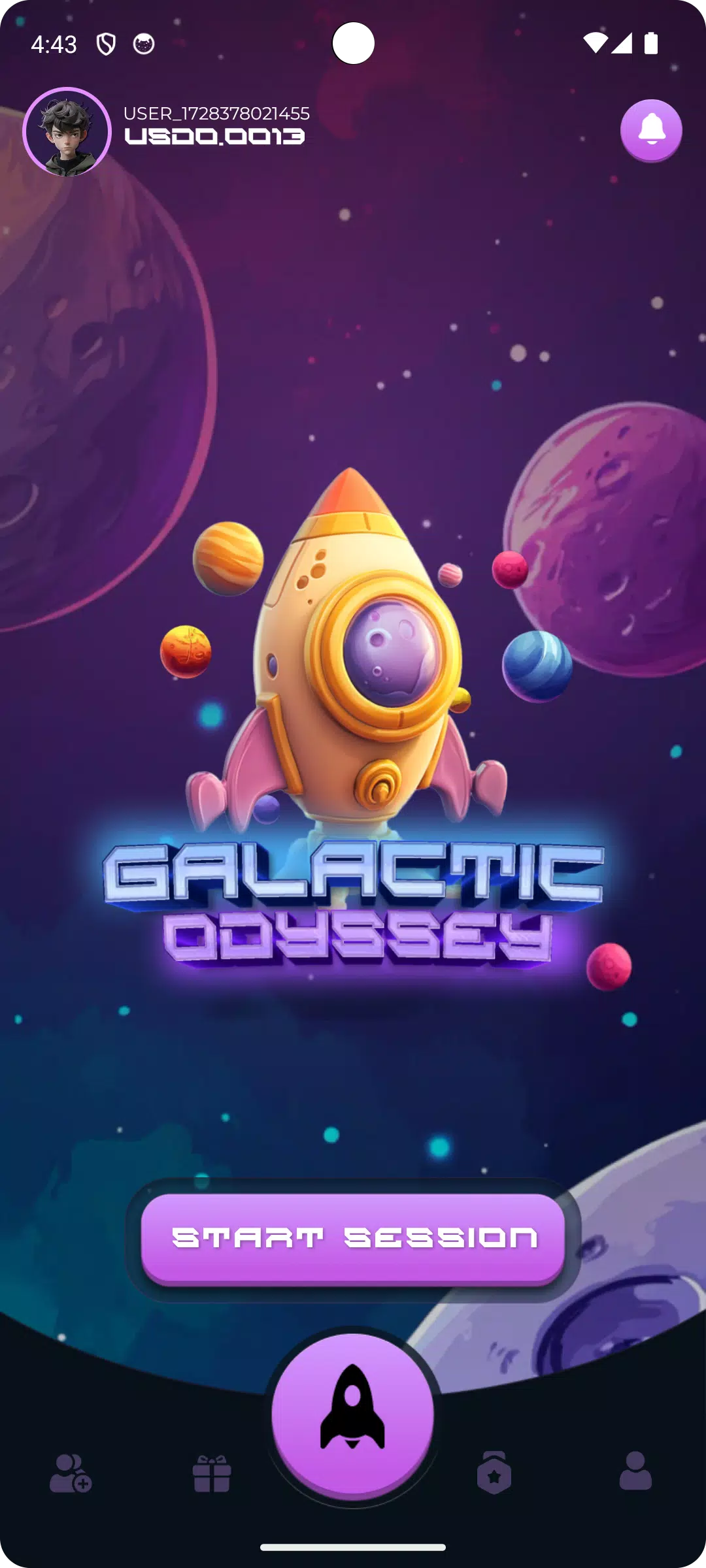 Galactic Odyssey Captura de pantalla 1