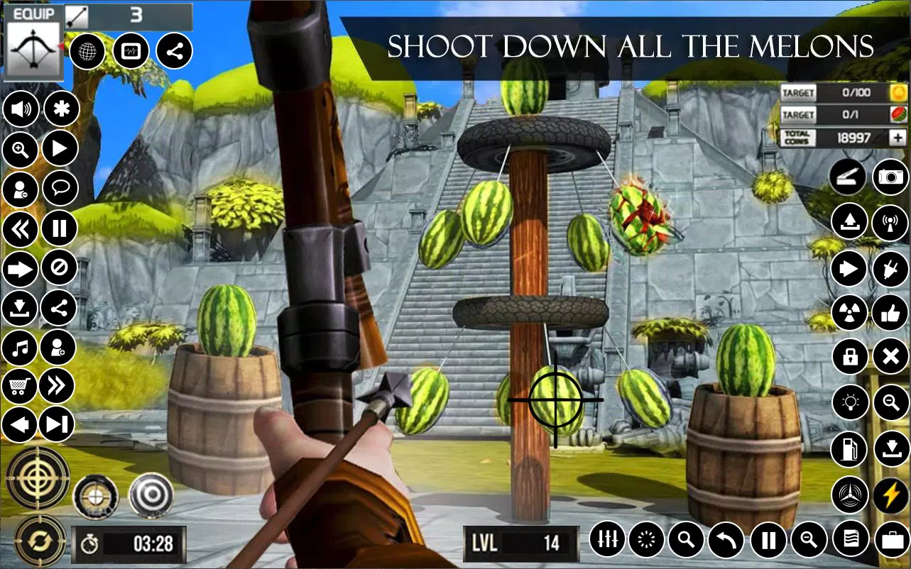 Schermata Watermelon Archery Games 3D 0