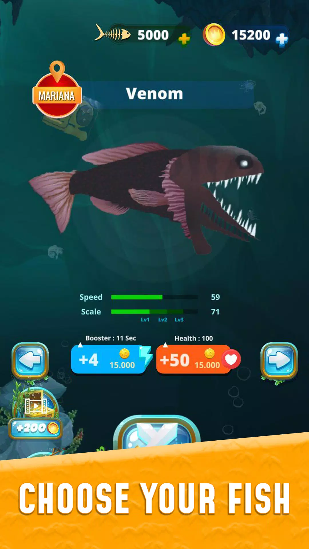 Grow Fish.io : Fish Hunter Captura de tela 1