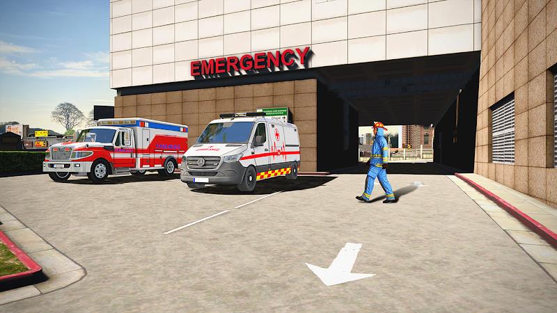 Hospital Driver Ambulance Game Schermafbeelding 3